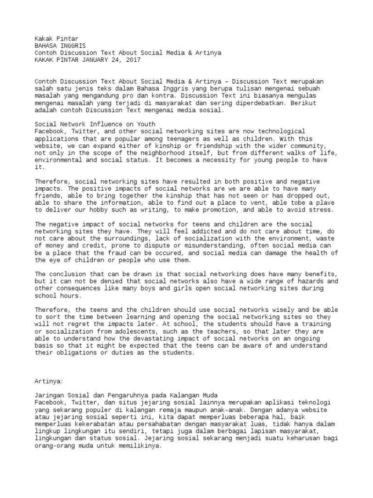 Contoh Soal Necessity And Obligation Beserta Jawabannya