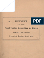 Presbyterian Committee On Union: Third M Eeting