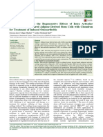 An Investigation on the Regenerative Effects of Intra Articular Injection of Co-Cultured Adipose Derived Stem Cells With Chondron for Treatment of Induced Osteoarthritis