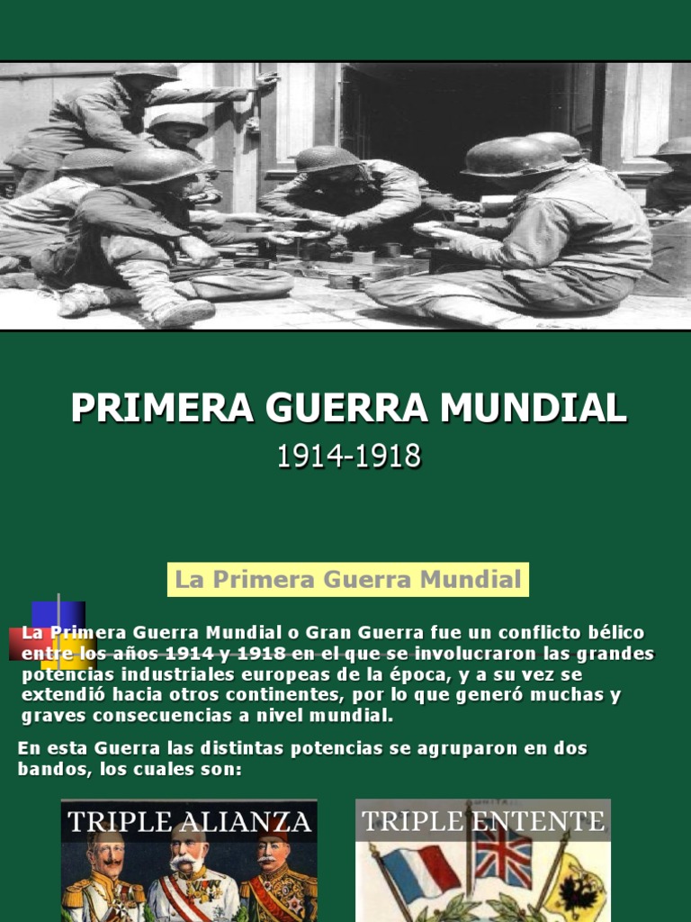 Bandos en la Primera Guerra Mundial | PDF | Primera Guerra Mundial ...