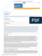 A Framework for Contextual Metadata Used in the Digital Preservation of Cultural Objects