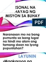 Personal Na Pahayag NG Misyon Sa Buhay