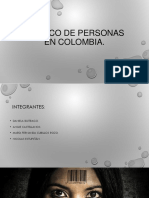 TRAFICO DE PERSONAS EN COLOMBIA Power Point Comunicacion
