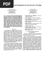 Specifications and Standards for the Electric Warship