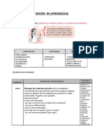 SESIÓN DE Matematica - PATRONES