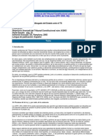 Comentario Breve de La Sentencia Del Tribunal Constitucional Sobre La Ley de