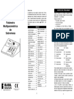 Manua Fotometro HANNA HI 83200 PDF