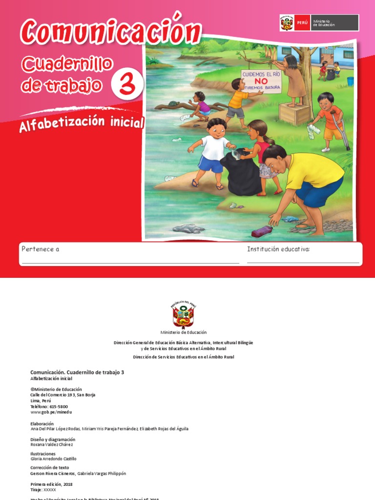 Comunicación Cuadernillo de Trabajo 3. Alfabetización Inicial | PDF ...