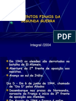 História Geral PPT - Segunda Guerra Mundial - Final