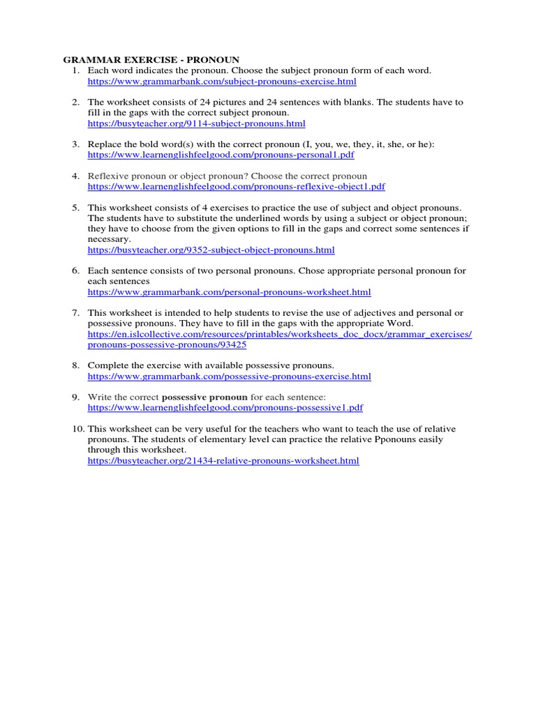 web link worksheet habibul lubab pdf pronoun semantic units