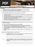 Tributario i - Lista de Exercicios 7