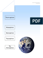 Exosphere: ©montessori For Everyone 2015 Layers of The Atmosphere Control Chart