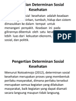 Pengertian Determinan Sosial Kesehatan