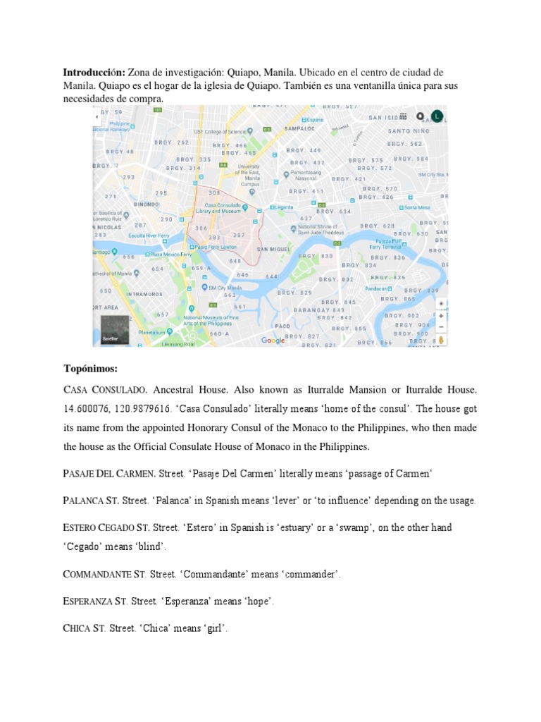 Report Spanish Place Names PDF