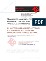 Aprendizaje autorregulado y competencia aprender