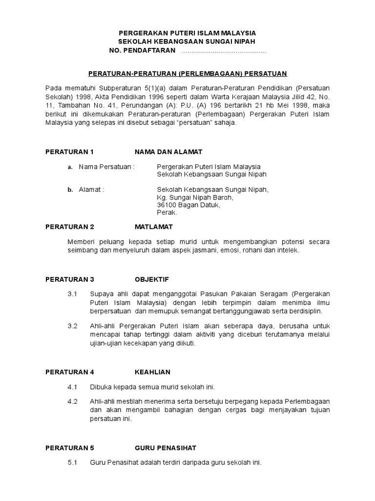 Perlembagaan Ppim Pdf