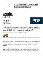 Doktor Nestorović Antibiotik ništa ne leči uzmite beli luk propolis i origano.docx