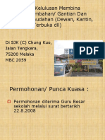 Contoh Bina Bangunan Tambahan Gantian Dewan Kantin dll.ppt