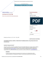 Consideraciones Sobre El Derecho Fundamental A La Presunción de Inocencia