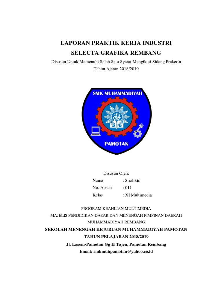 Contoh Laporan Pkl Smk Multimedia Di Percetakan Spanduk