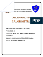 Calorimetria Lab 7