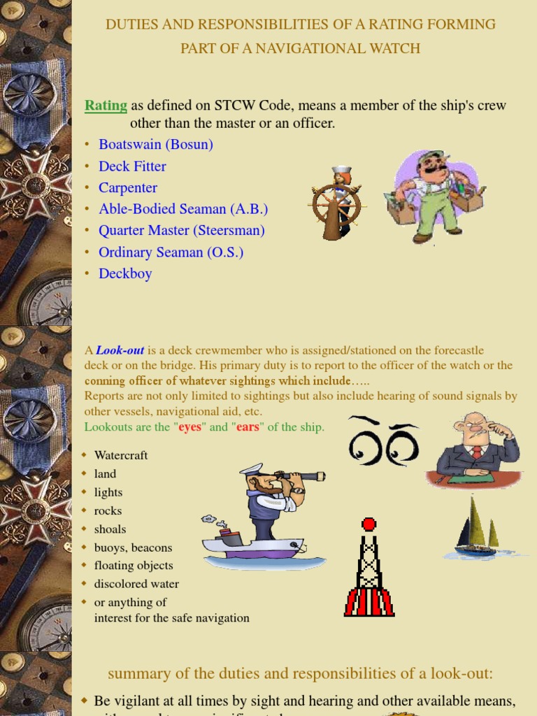 Navigational Watch Duties Overview | PDF | Water Transport | Shipping
