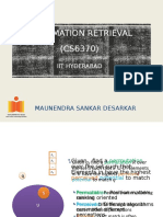 Information Retrieval (CS6370) : Maunendra Sankar Desarkar