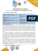 Syllabus Del Curso Paradigmas de Investigación en Psicología