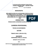 Monograf A: Instituto de Educación Superior Tecnológico Privado"Manuel Mesones Muro - Master System" Chiclayo