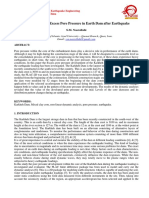 Determination of Excess Pore Pressure in Earth Dam After Earthquake