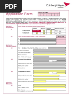 Application Form: Section 1 Programme