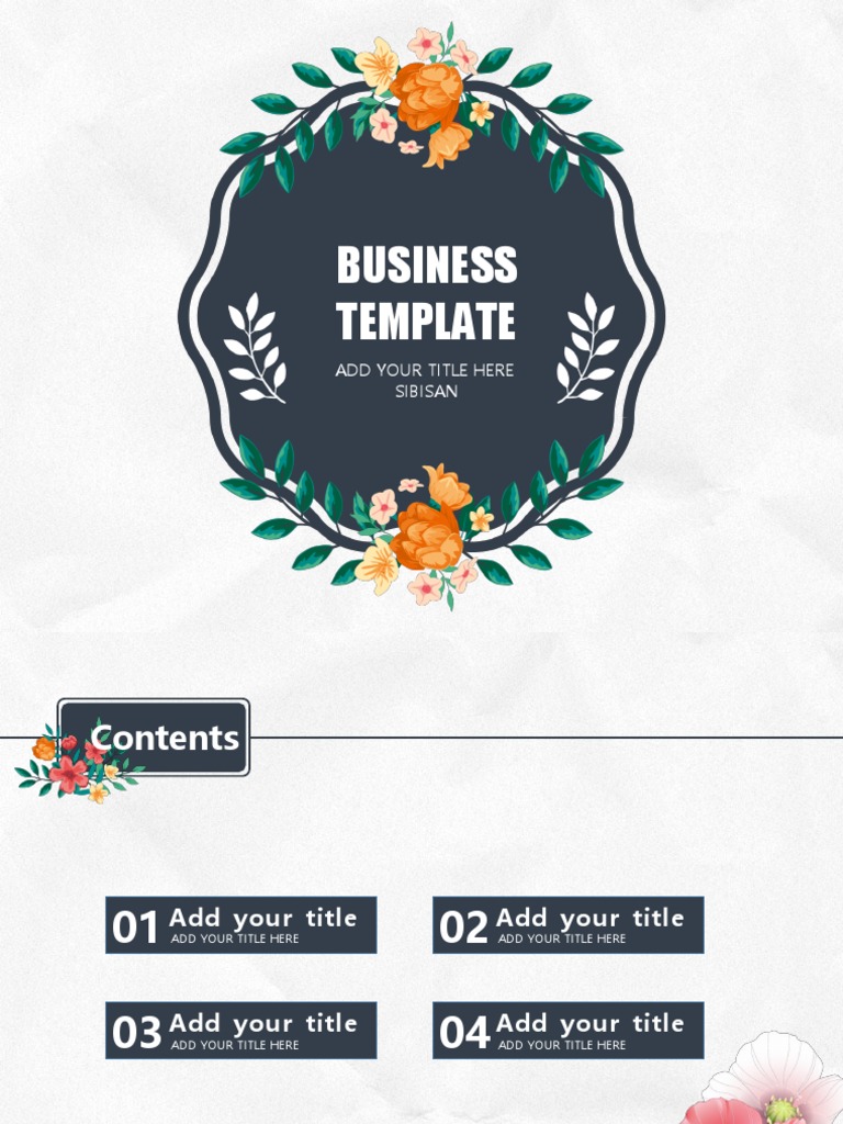 Business Template: Add Your Title Here Sibisan | PDF