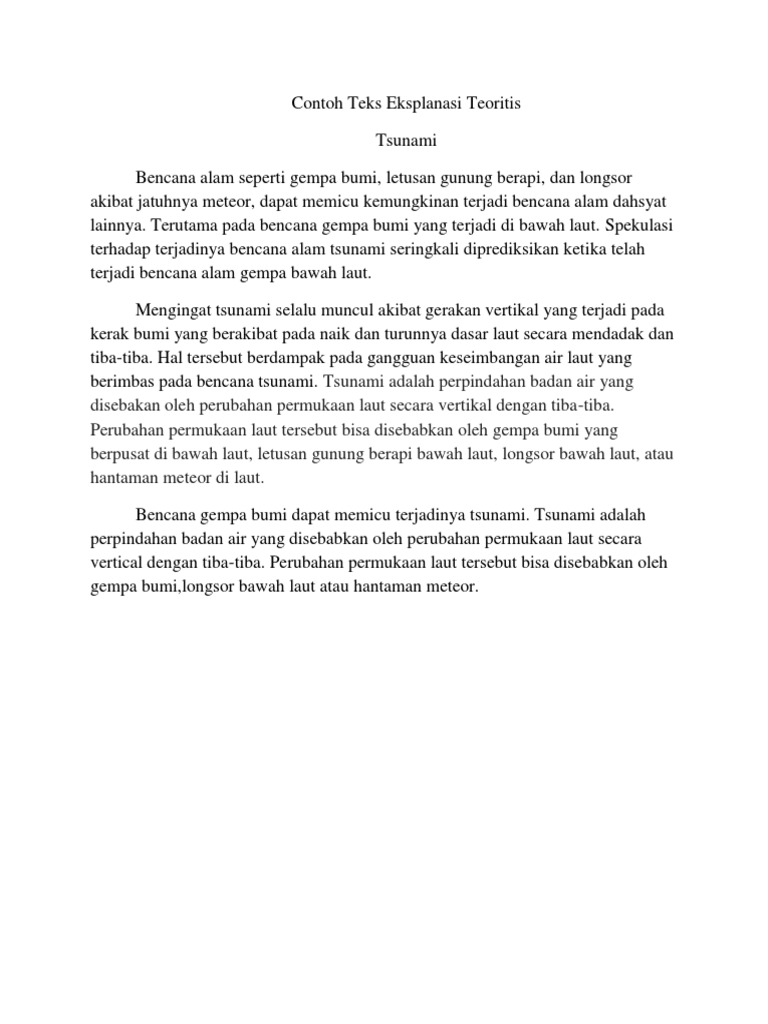 Teks Pidato Tentang Bencana Alam Kumpulan Referensi Teks Pidato