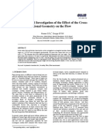 Experimental Investigation of The Effect of The Cross-Sectional Geometry On The Flow