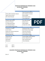 Kelompok Praktikum Mikrobiologi Veteriner 2017