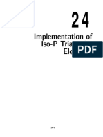 Implementation of Iso-P Triangular Elements - Felippa