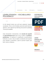 Learn Spanish - Vocabulario Polisémico - Spanish Podcast.pdf