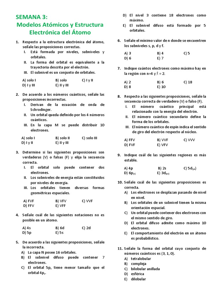 Semestral Basico 3 4 5 6 7 Configuracion Electronica Orbital Atomico