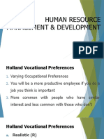 Holland Vocational Preferences