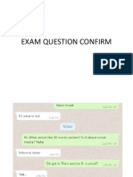 Exam Question Confirm