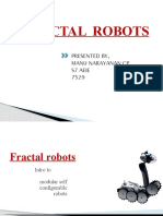 Fractal Robots: Presented By, Manu Narayanan CP S7 Aeie 7529