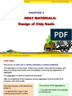 Highway Materials: Design of Chip Seals