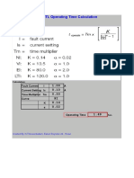 IDMTL Operating Time Calculation