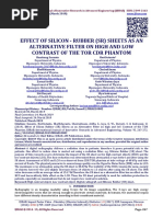 EFFECT OF SILICON - RUBBER (SR) SHEETS AS AN ALTERNATIVE FILTER ON HIGH AND LOW CONTRAST OF THE TOR CDR PHANTOM