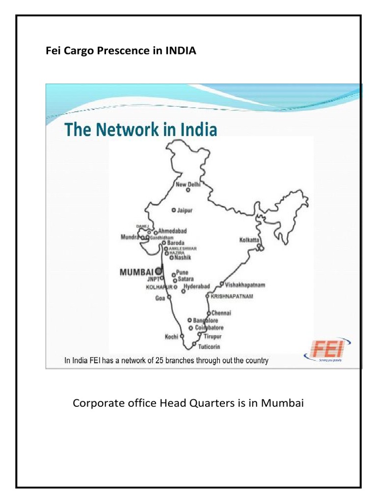 Fei Cargo Prescence in INDIA PDF