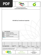 E10-002 Dry Transformer Inspection