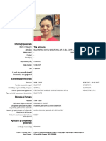 CV in Format European Tira Anisoara