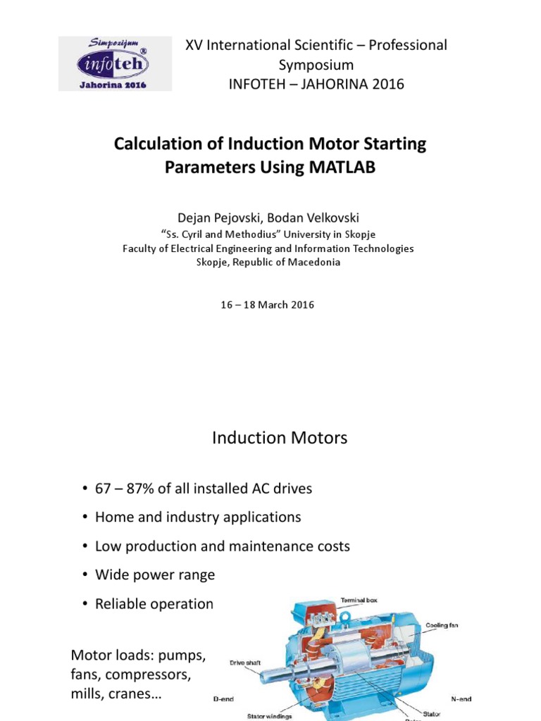 Induction Motor Starting Parameters Analysis | PDF | Electric Motor ...