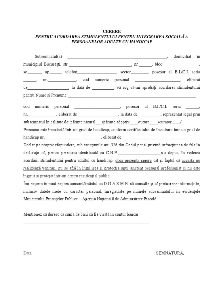 Cerere Adulti Handicap | PDF