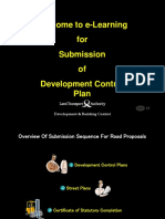 Overview of Road Development Control Plan Submission